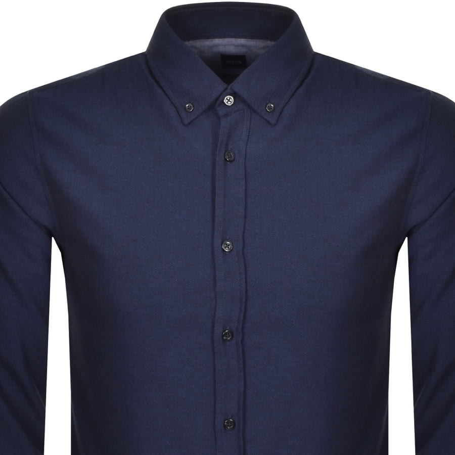 Alternative Image for ProductBOSS Mabsoot 1 Long Sleeved Shirt Navy2
